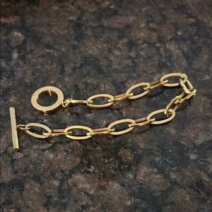 Men's Craftd London Gold Oval Link Chain Jewelry Bracelet tarnish-proof